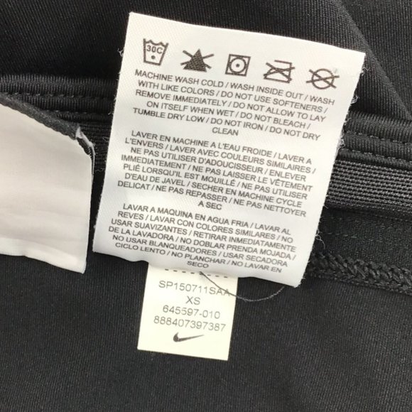 Nike Tech Capri womens leggings running XS black mesh pockets knee 3/4 mid rise - Picture 11 of 15